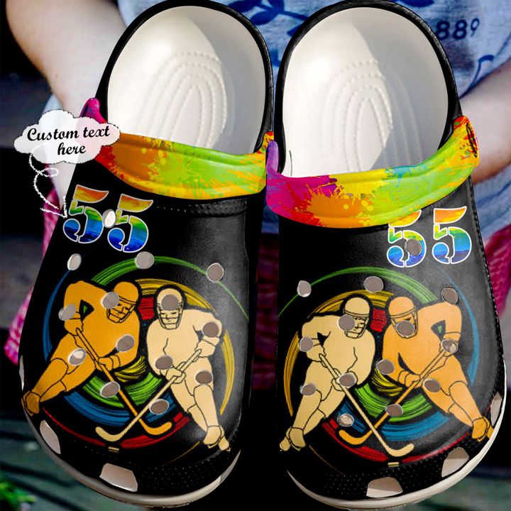 Hockey Personalized Team Crocs Clog Shoes