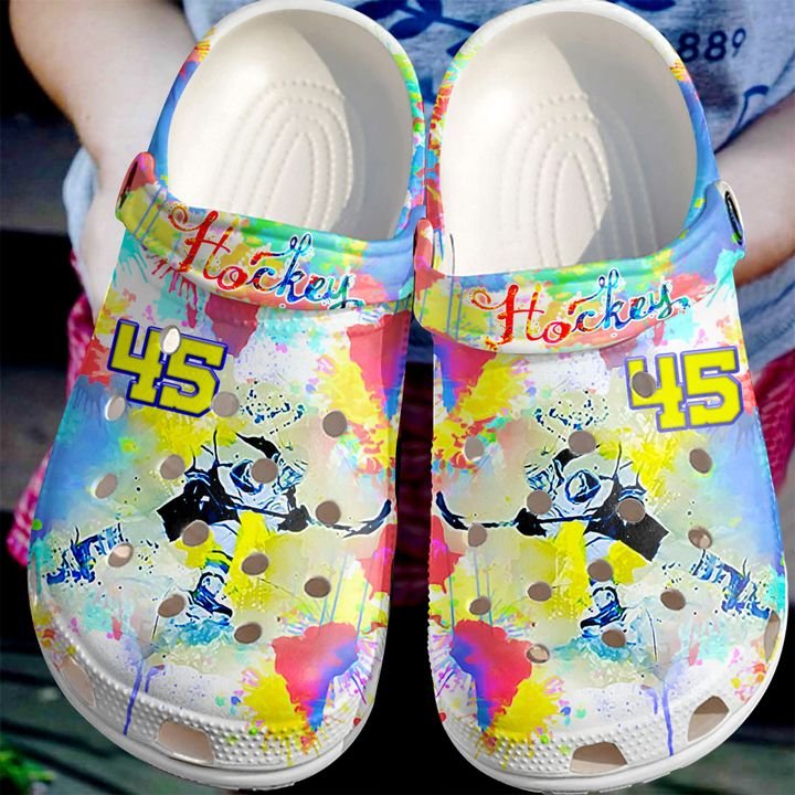 Hockey Player Crocs Clog Shoes
