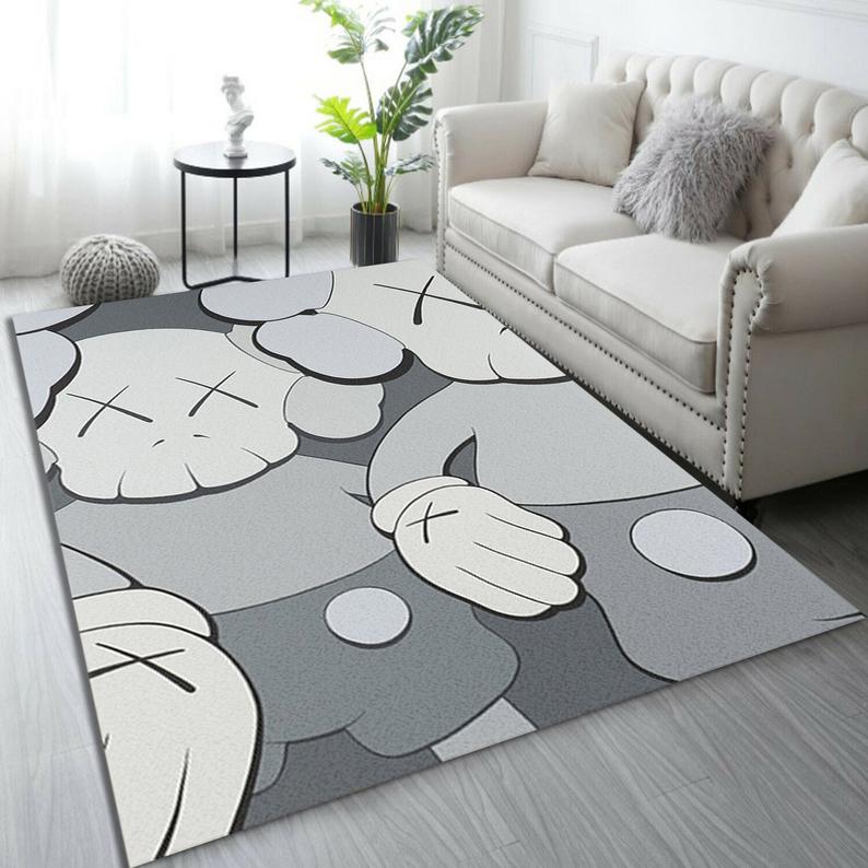 Holiday Grey Kaws Cool Fashion Inspired Carpet Living Room Sneaker Rug 7 Holiday Grey Kaws Cool Fashion Inspired Carpet Living Room Sneaker Rug