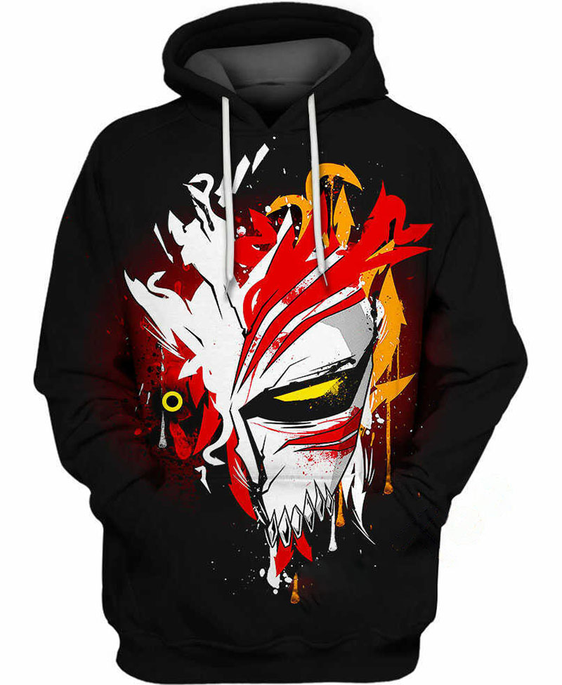 Hollow Mask Hoodie 3D
