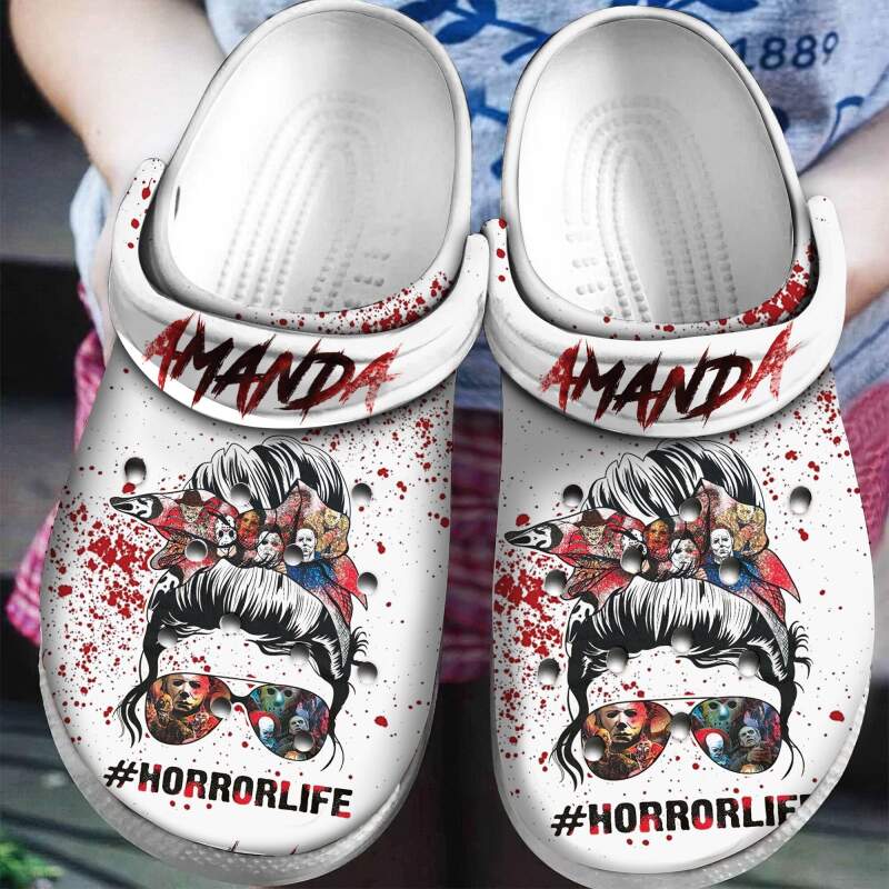 Horror Life Bunch Girl Name Personalised Crocs Clog Shoes 5 Horror Life Bunch Girl Name Personalised Crocs Clog Shoes
