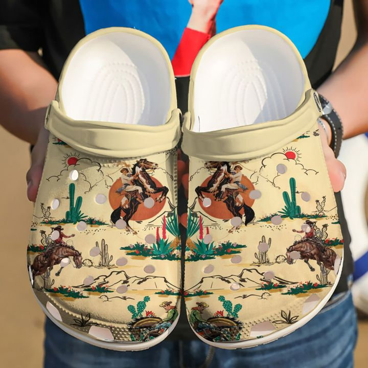 Horse Cowboy Crocs Clog Shoes