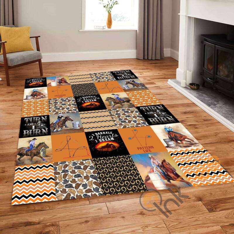 Horse Lavender Background Turn And Burn Riding Lover Gift Farm Gifts Living Room Bedroom Rug 3 Horse Lavender Background Turn And Burn Riding Lover Gift Farm Gifts Living Room Bedroom Rug