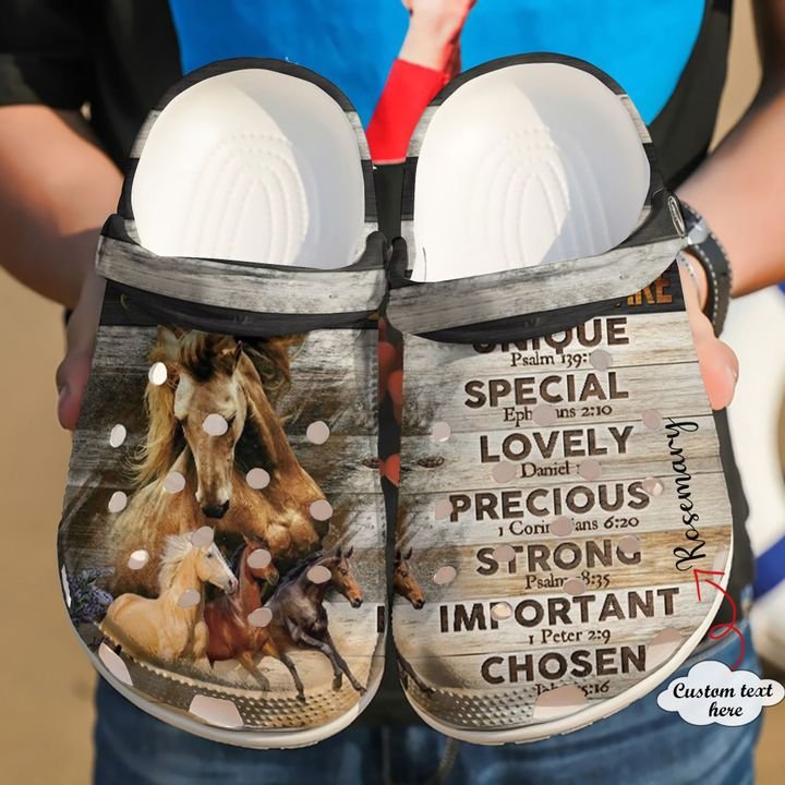 Horse Personalized God Says Crocs Clog Shoes