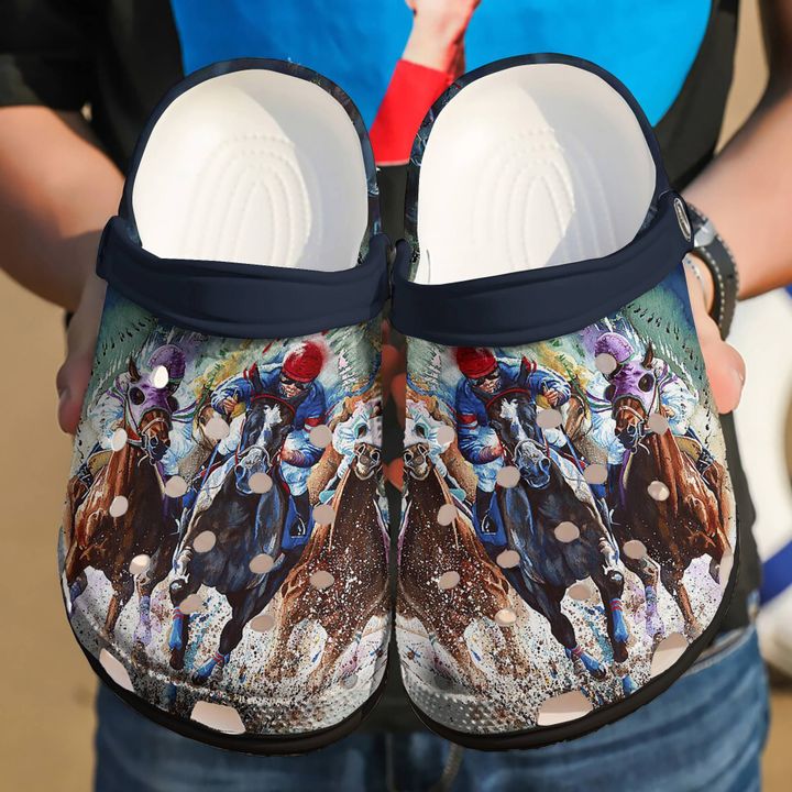 Horse Racing Passion Crocs Clog Shoes