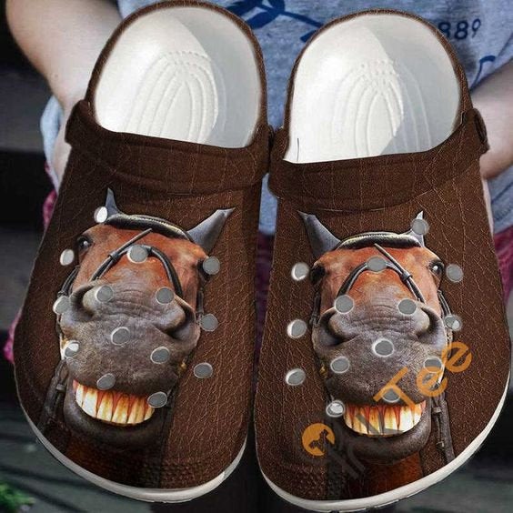 Horse Smile Crocband Crocs Clog Shoes