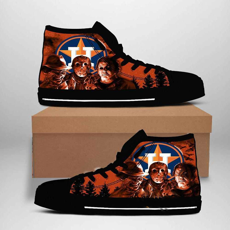 Houston Astros Mlb Baseball High Top Shoes