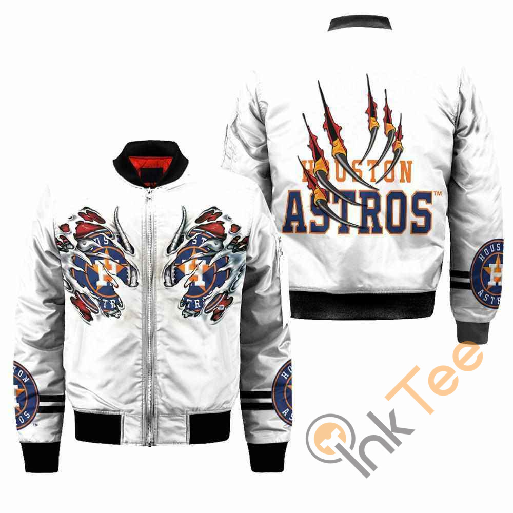 Houston Astros MLB Claws Apparel Best Christmas Gift For Fans Bomber Jacket