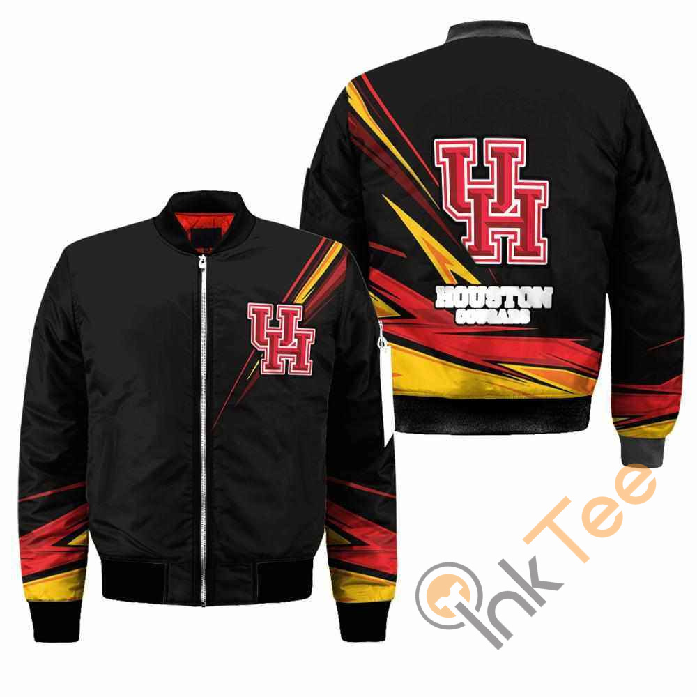 Houston Cougars NCAA Black Apparel Best Christmas Gift For Fans Bomber Jacket