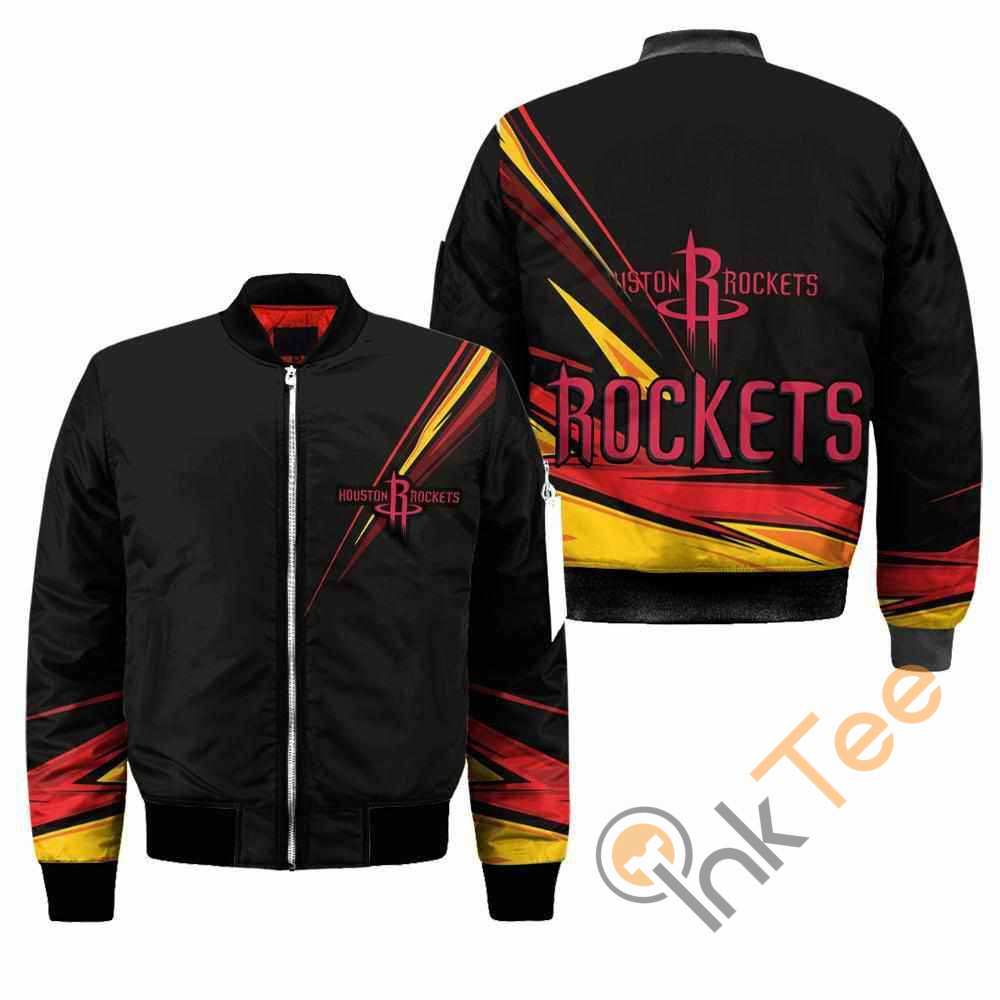 Houston Rockets NBA Black Apparel Best Christmas Gift For Fans Bomber Jacket 3 Houston Rockets NBA Black Apparel Best Christmas Gift For Fans Bomber Jacket