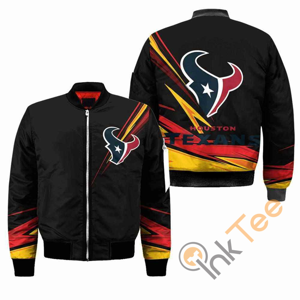 Houston Texans NFL Black Apparel Best Christmas Gift For Fans Bomber Jacket 7 Houston Texans NFL Black Apparel Best Christmas Gift For Fans Bomber Jacket