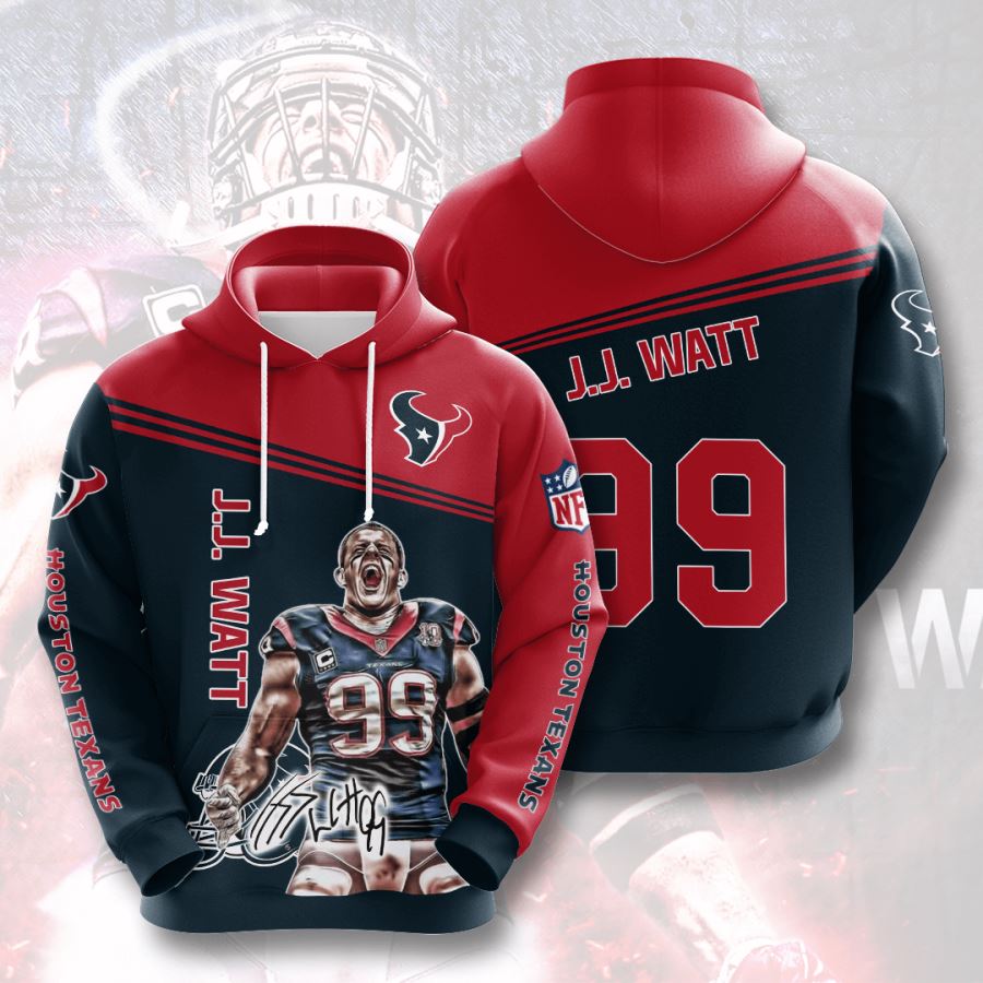 Houston Texans Custom Hoodie 3D 5 Houston Texans Custom Hoodie 3D