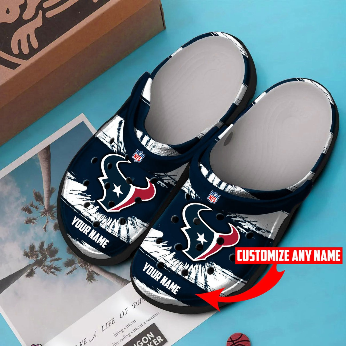 Houston Texans Personalized Crocs Clog Shoes 3 Houston Texans Personalized Crocs Clog Shoes