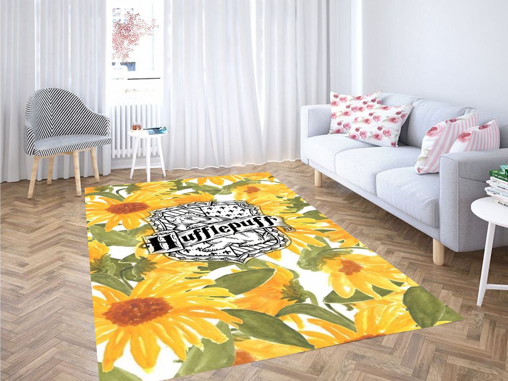 Hufflepuff Flower Living Room Modern Carpet Rug 4 Hufflepuff Flower Living Room Modern Carpet Rug