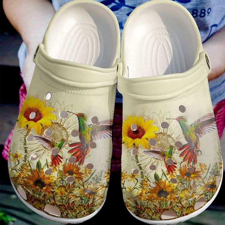 Hummingbird Couple Crocs Clog Shoes