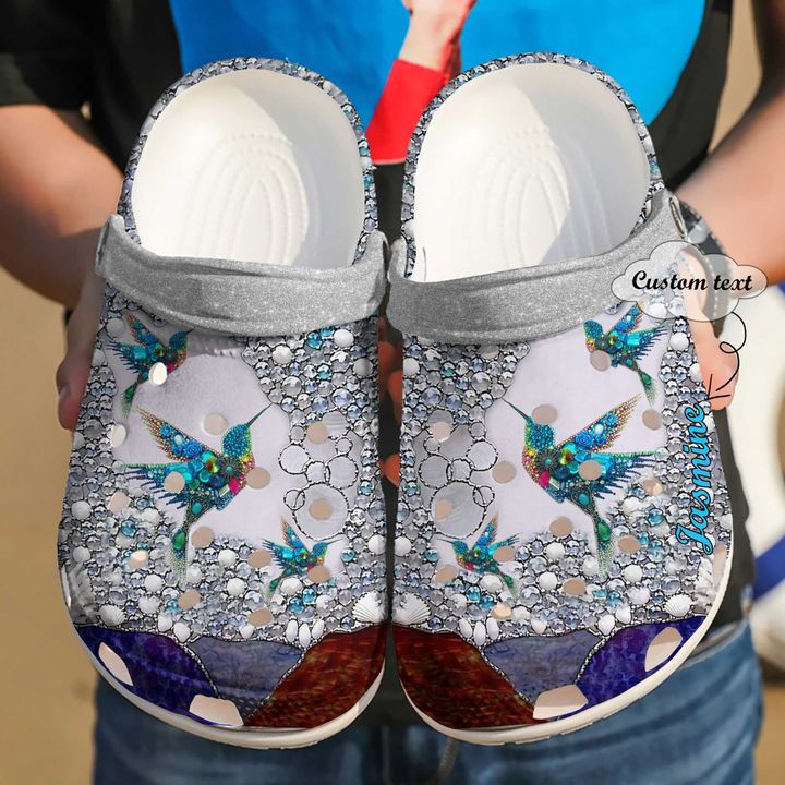 Hummingbird Personalized Gem Crocs Clog Shoes 2 Hummingbird Personalized Gem Crocs Clog Shoes