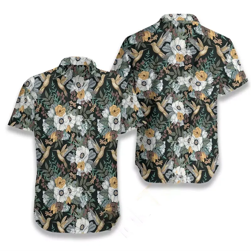 Hummingbird Tropical Hawaiian shirts
