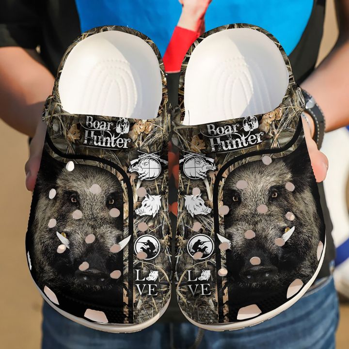 Hunting For Boar Lovers Crocs Clog Shoes