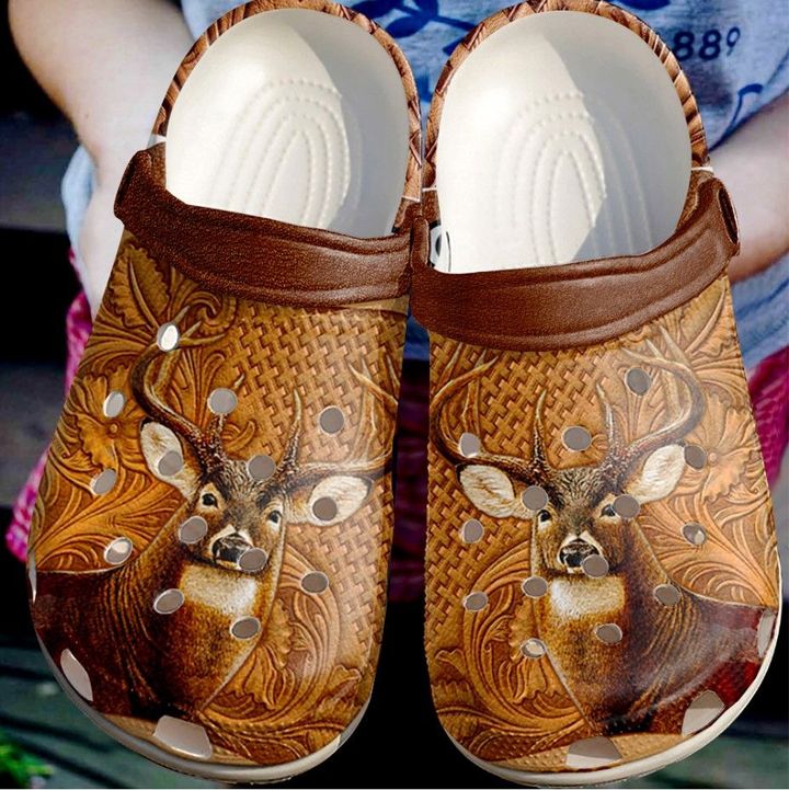 Hunting Whitetail Crocs Clog Shoes