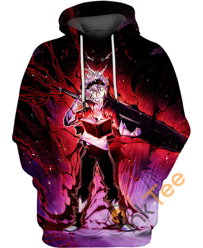 Hyperactive Asta Black Clover Hoodie 3D 4 Hyperactive Asta Black Clover Hoodie 3D