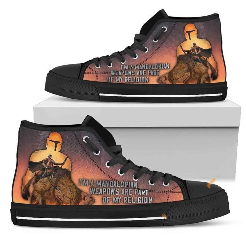 I Am A Mandalorian High Top Shoes 5 I Am A Mandalorian High Top Shoes