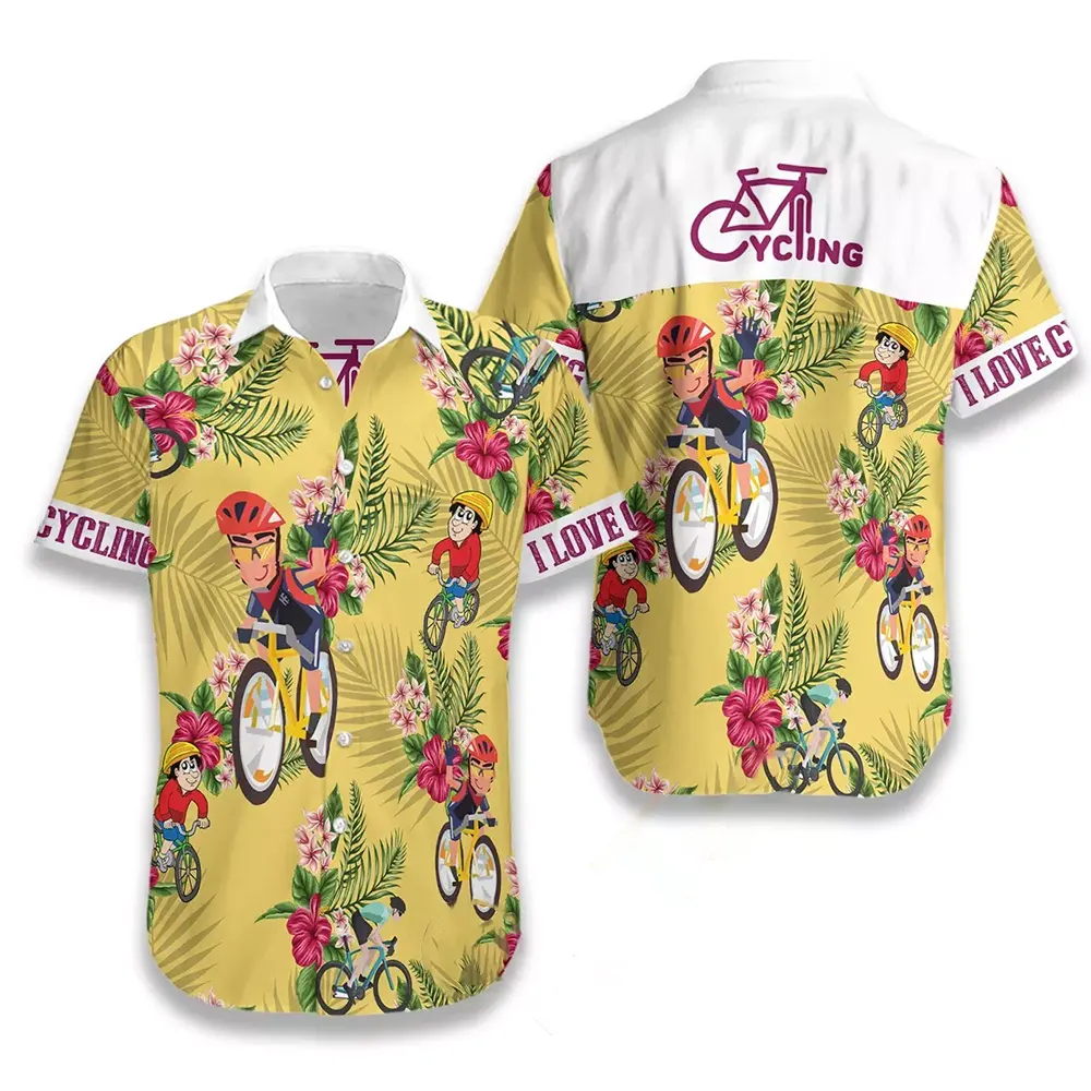 I Love Cycling Hawaiian shirts 1 I Love Cycling Hawaiian shirts