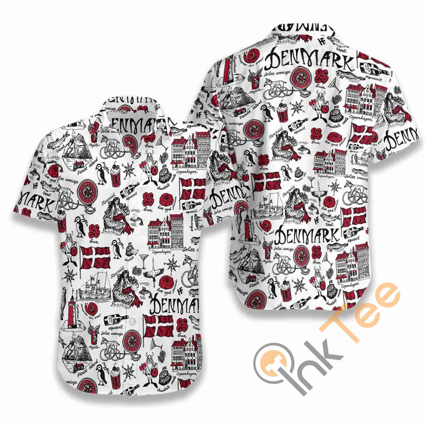 I Love Denmark Doodle Hawaiian shirts 14 I Love Denmark Doodle Hawaiian shirts