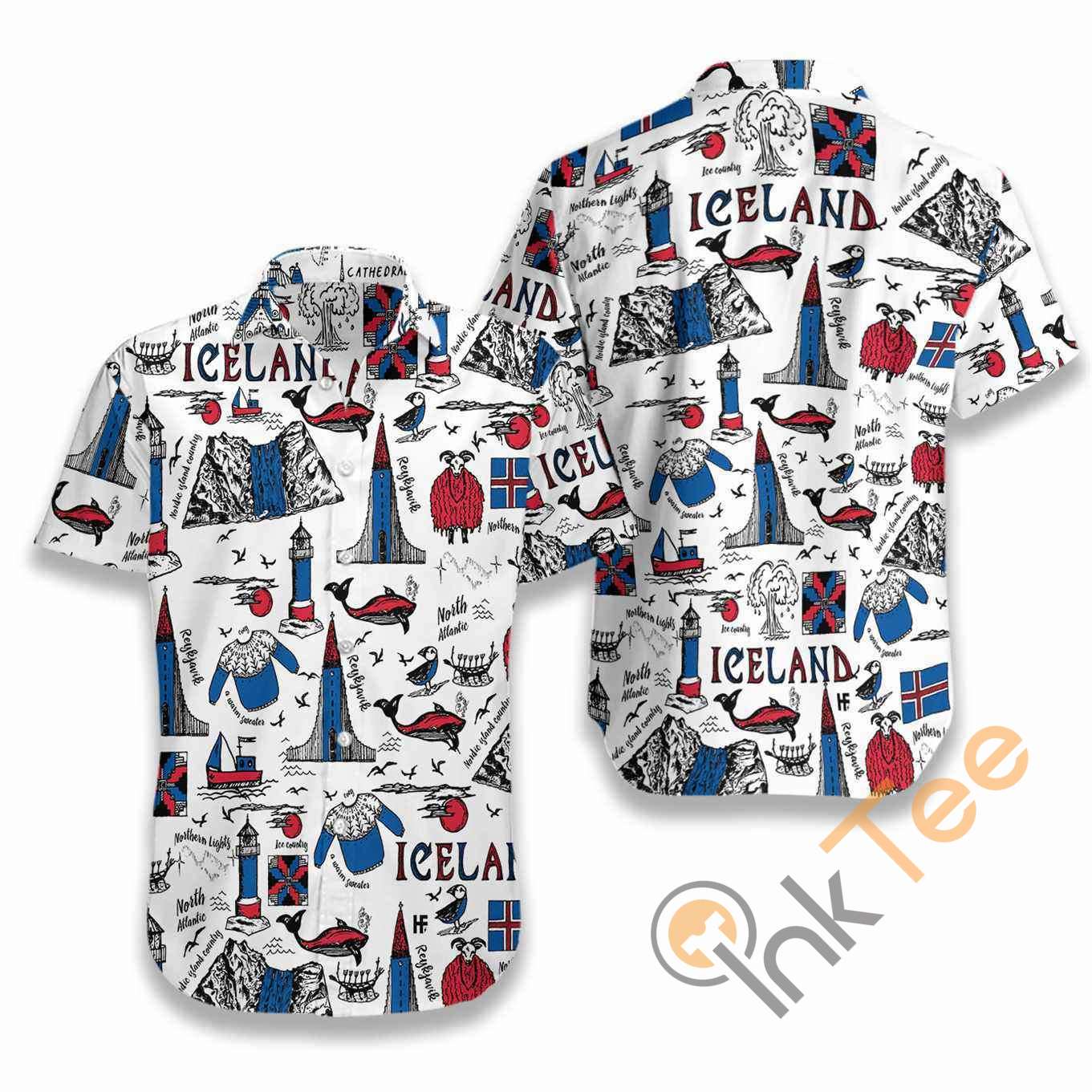 I Love Iceland Doodle Hawaiian shirts 3 I Love Iceland Doodle Hawaiian shirts