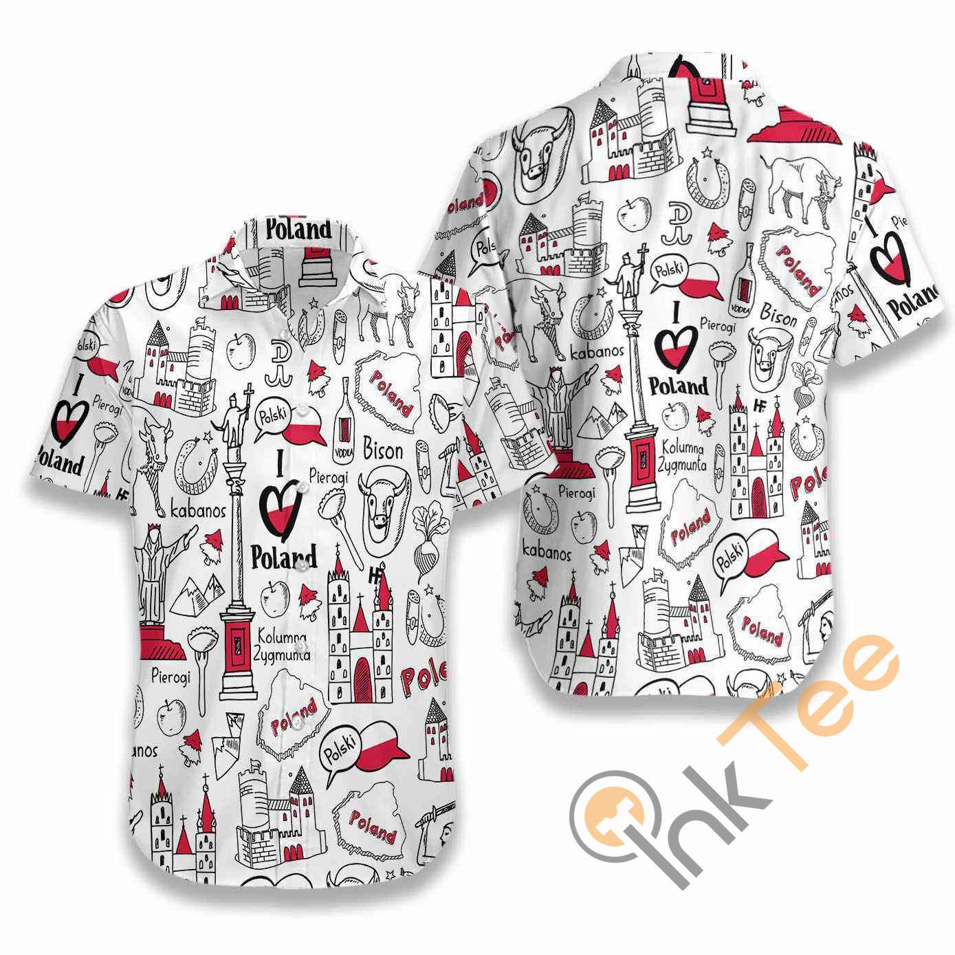 I Love Poland Doodle Hawaiian shirts 8 I Love Poland Doodle Hawaiian shirts
