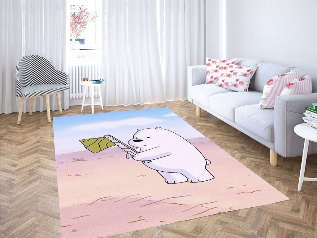 Ice Bear With Yello Flag Living Room Modern Carpet Rug 15 Ice Bear With Yello Flag Living Room Modern Carpet Rug