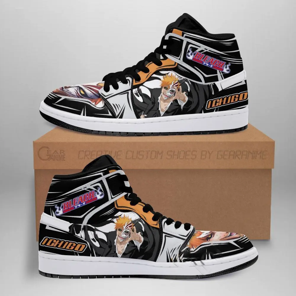 Ichigo Half Hollow Bleach Anime Idea Amazon Air Jordan Shoes