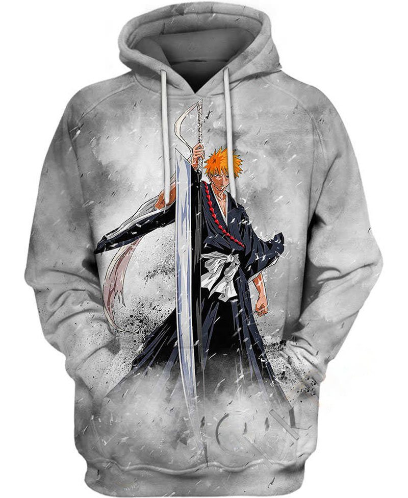 Ichigo Kurosaki Hoodie 3D 5 Ichigo Kurosaki Hoodie 3D