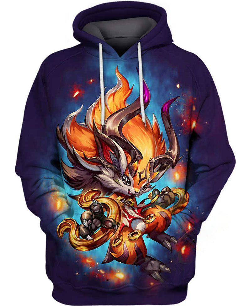 Ifrit Final Fantasy Hoodie 3D