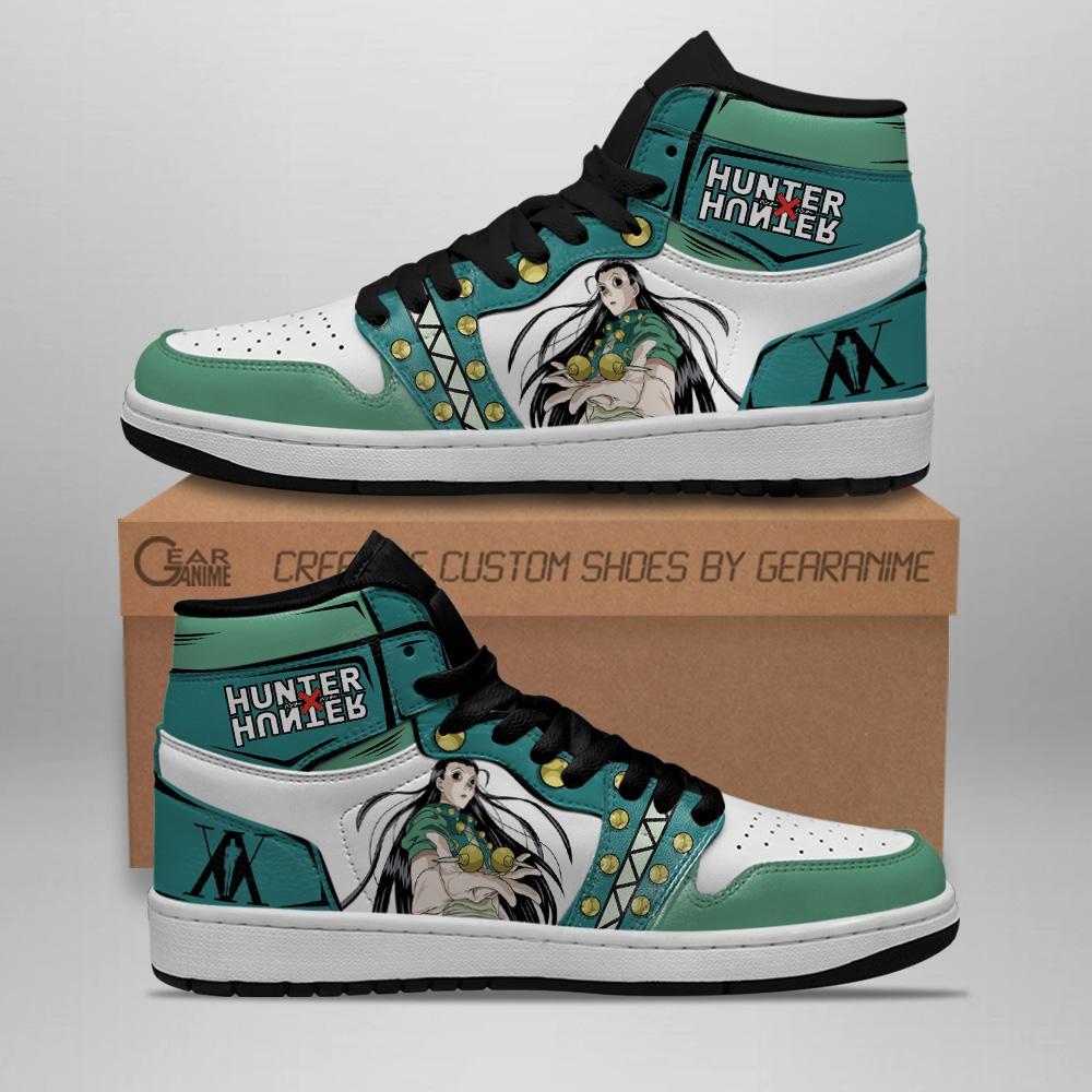 Illumi Zoldyck Hunter X Hunter Sneakers Custom Hxh Anime Air Jordan Shoes