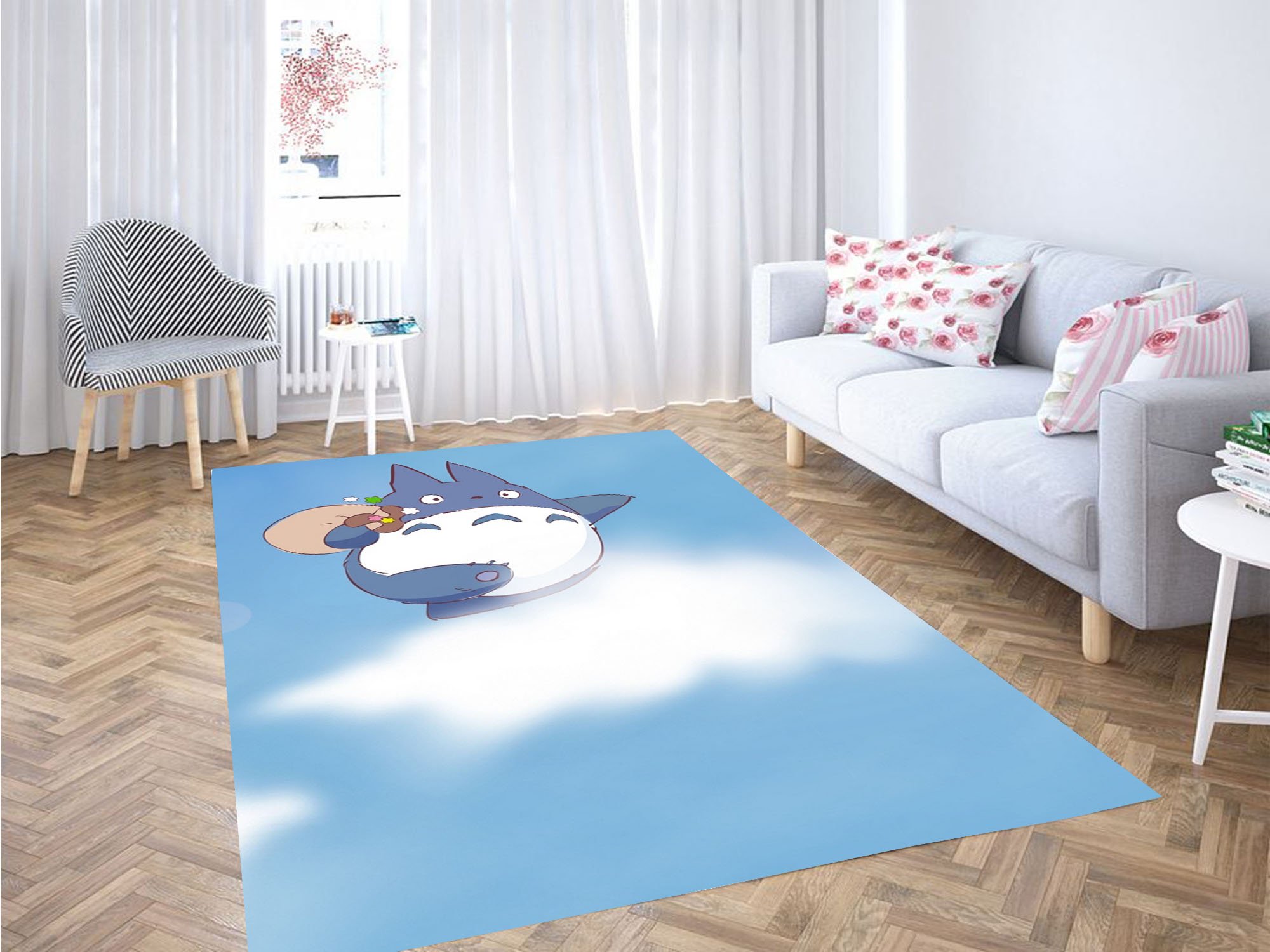 In The Sky My Neighbor Totoro Carpet Rug
