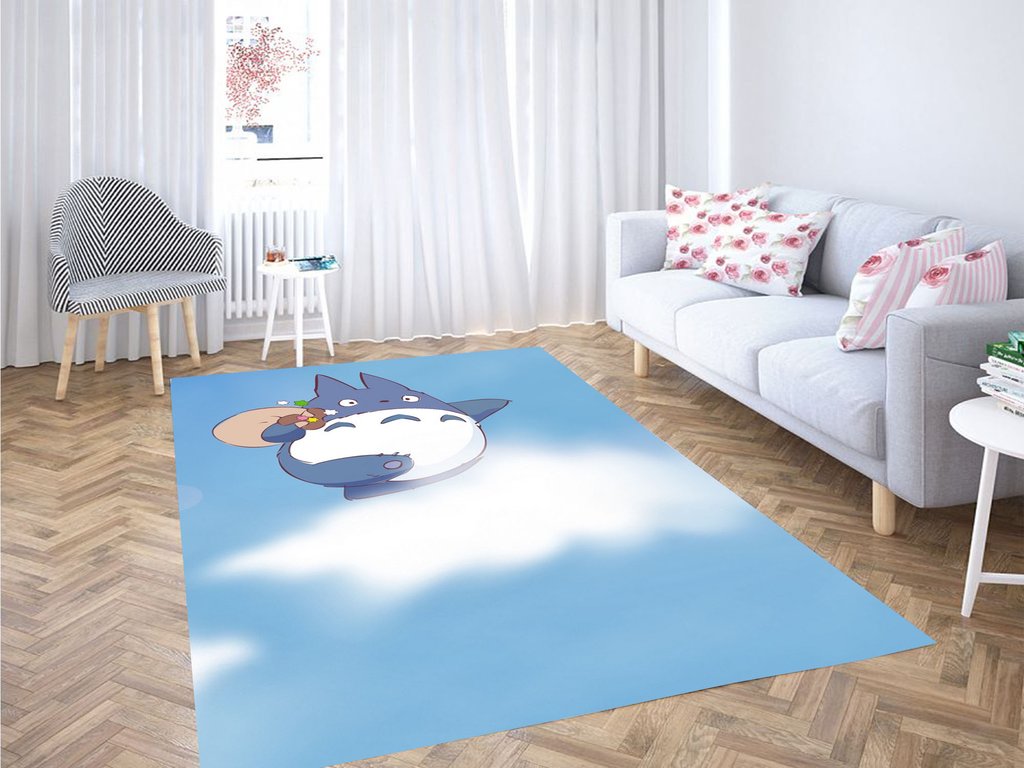 In The Sky My Neighbor Totoro Living Room Modern Carpet Rug