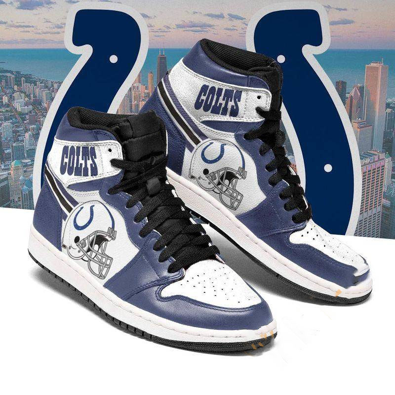 Indianapolis Colts Custom Sneaker Air Jordan Shoes 7 Indianapolis Colts Custom Sneaker Air Jordan Shoes