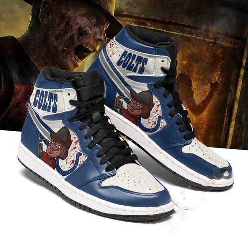Indianapolis Colts Horror Custom Air Jordan Shoes 10 Indianapolis Colts Horror Custom Air Jordan Shoes