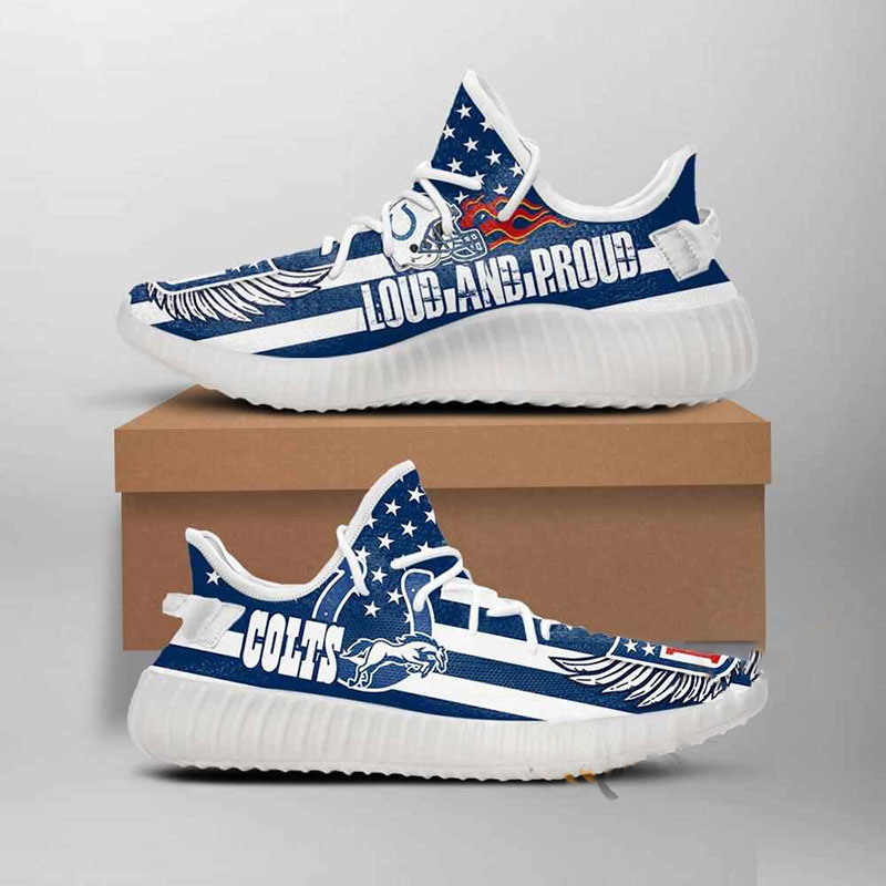Indianapolis Colts Loud And Proud Nfl Yeezy Boost