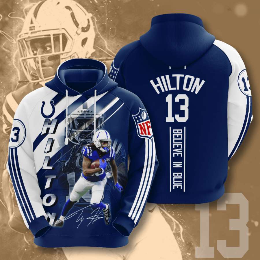 Indianapolis Colts Custom Hoodie 3D 10 Indianapolis Colts Custom Hoodie 3D