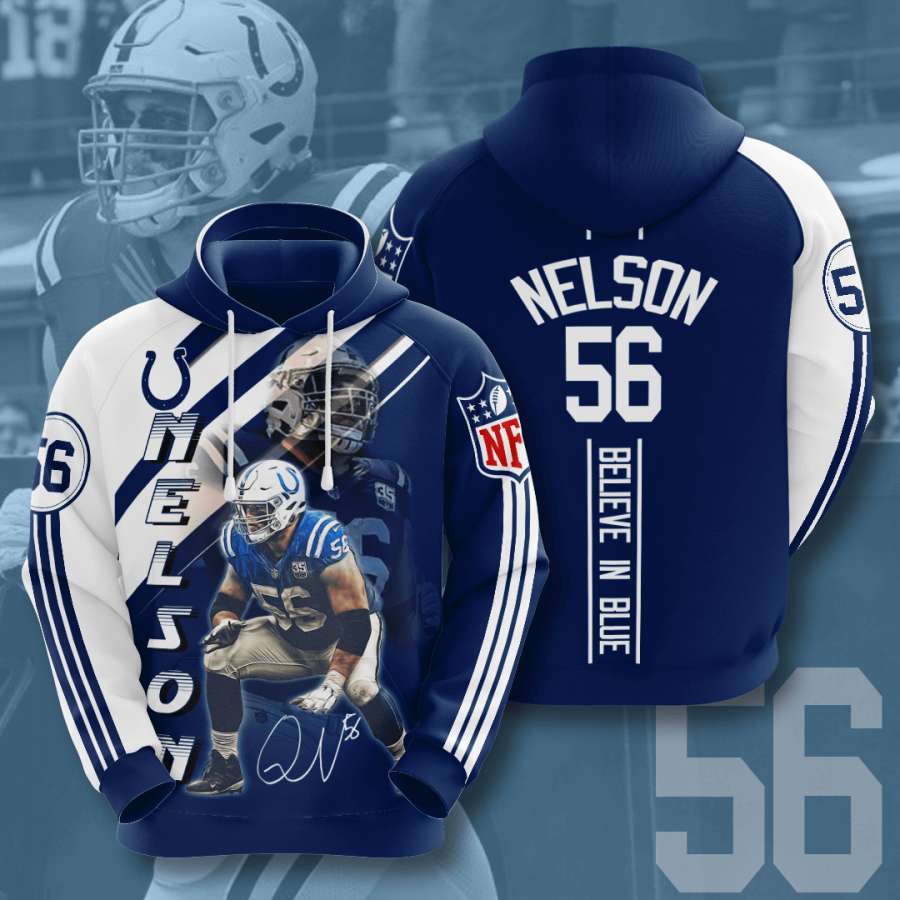 Indianapolis Colts Custom Hoodie 3D 7 Indianapolis Colts Custom Hoodie 3D