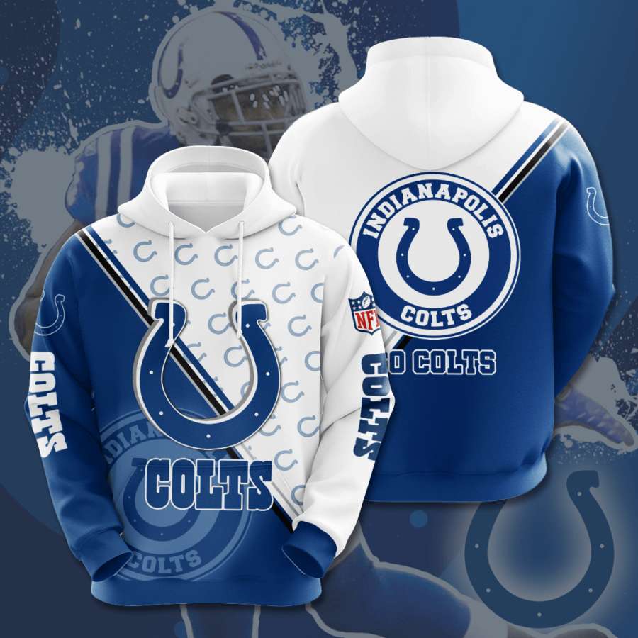 Indianapolis Colts Custom Hoodie 3D 9 Indianapolis Colts Custom Hoodie 3D