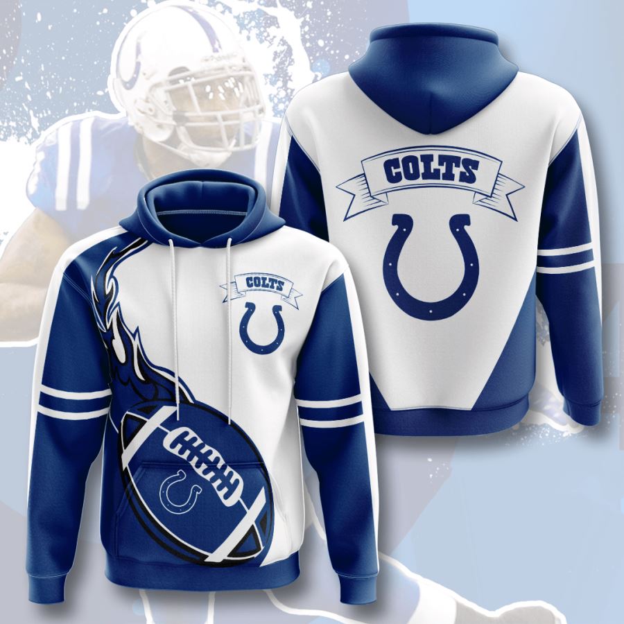 Indianapolis Colts Custom Hoodie 3D 3 Indianapolis Colts Custom Hoodie 3D