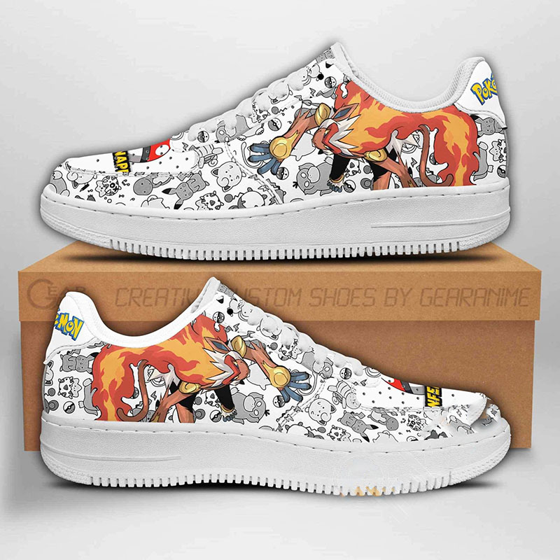 Infernape Pokemon Nike Air Force Shoes