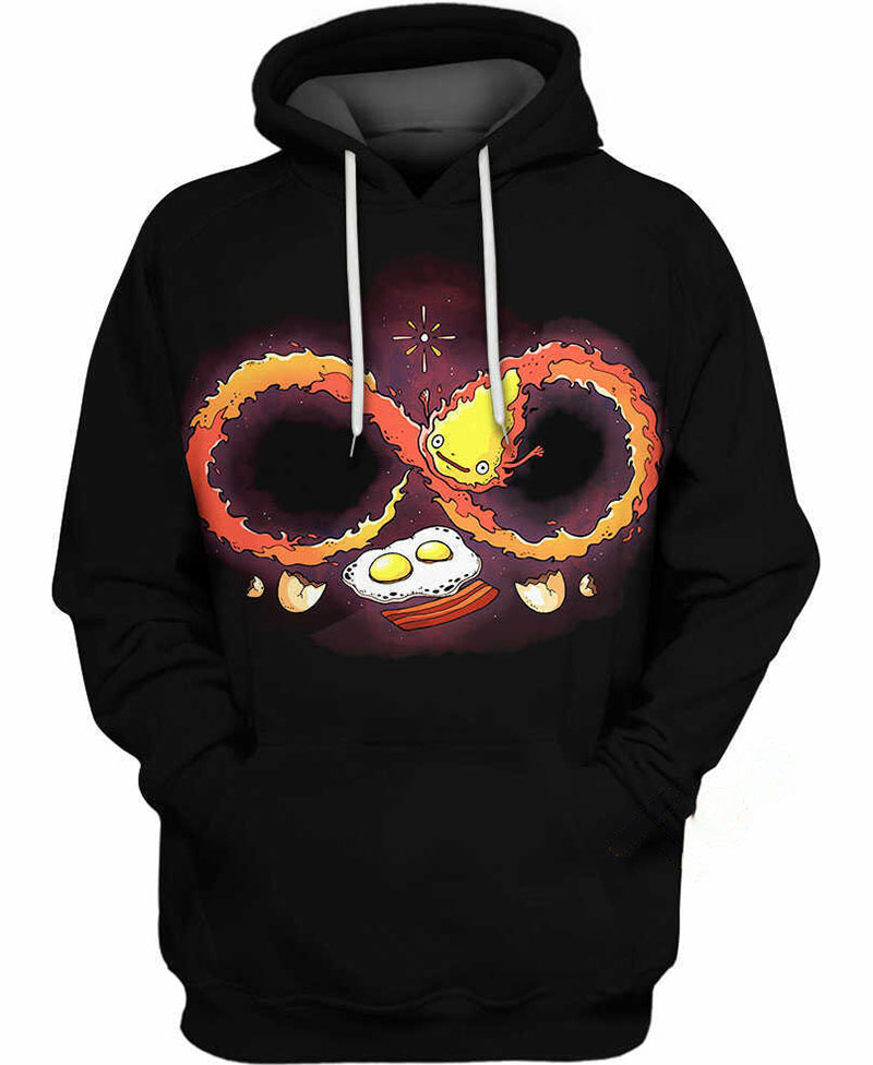 Infinity Fire Calcifer Hoodie 3D