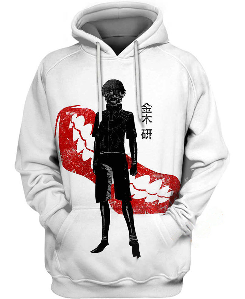 Ink Keneki Kun Hoodie 3D