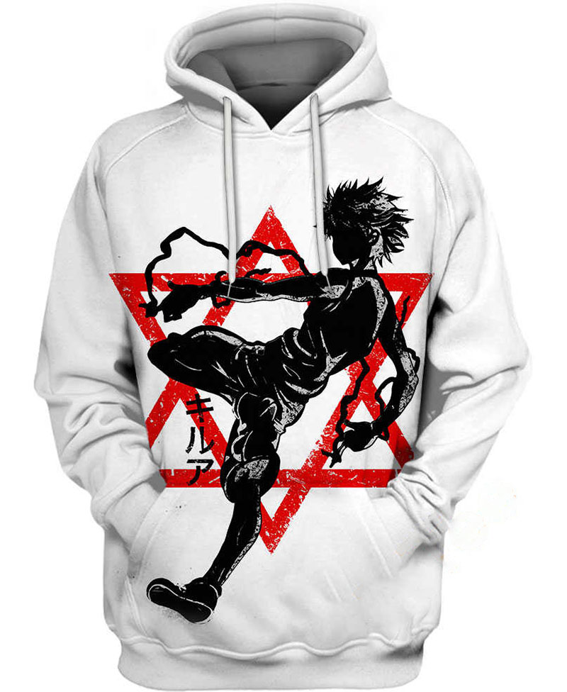 Ink Killua Hoodie 3D 5 Ink Killua Hoodie 3D