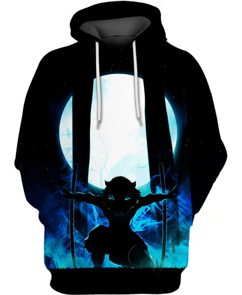 Inosuke Hashibira Demon Slayer Hoodie 3D