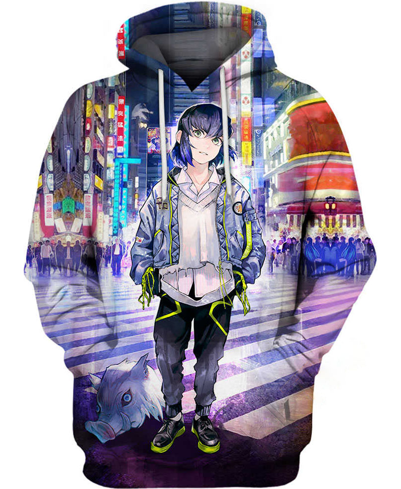 Inosuke Hashibira Modern Hoodie 3D 3 Inosuke Hashibira Modern Hoodie 3D