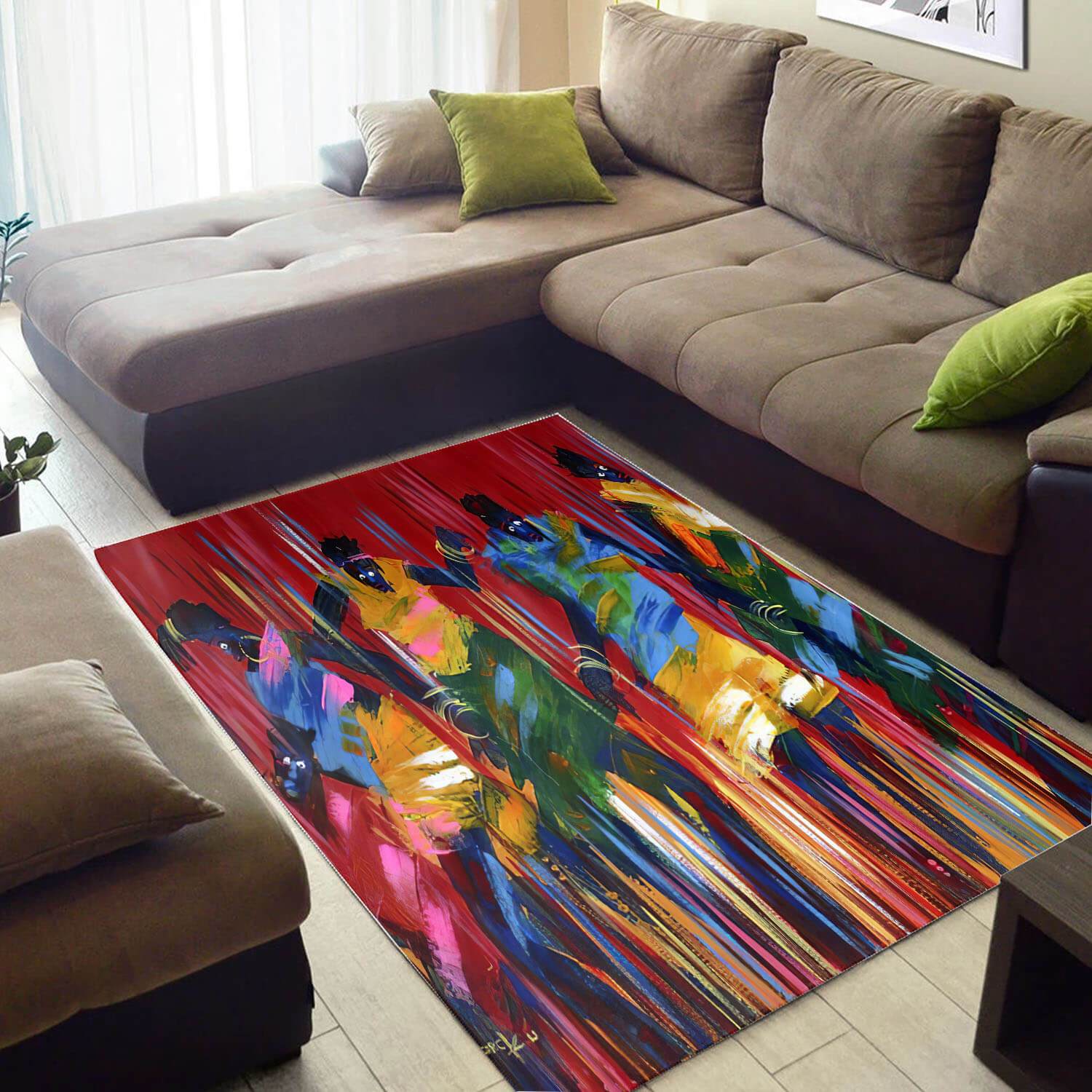 Inspired African American Pretty Afrocentric Woman Large Style Rug 3 Inspired African American Pretty Afrocentric Woman Large Style Rug